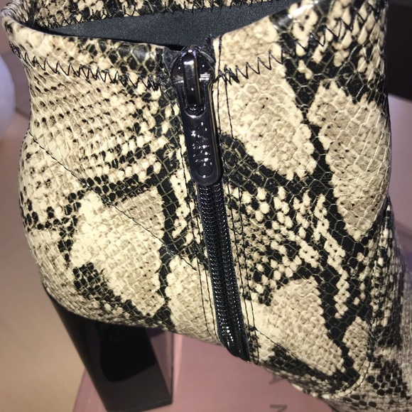 Franco Sarto Kacee snake print ankle bootie - Picture 3 of 6